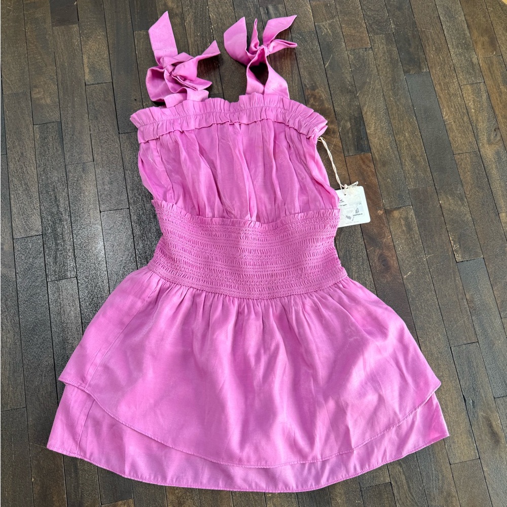 Lilac Sleeveless romper with Bow Straps